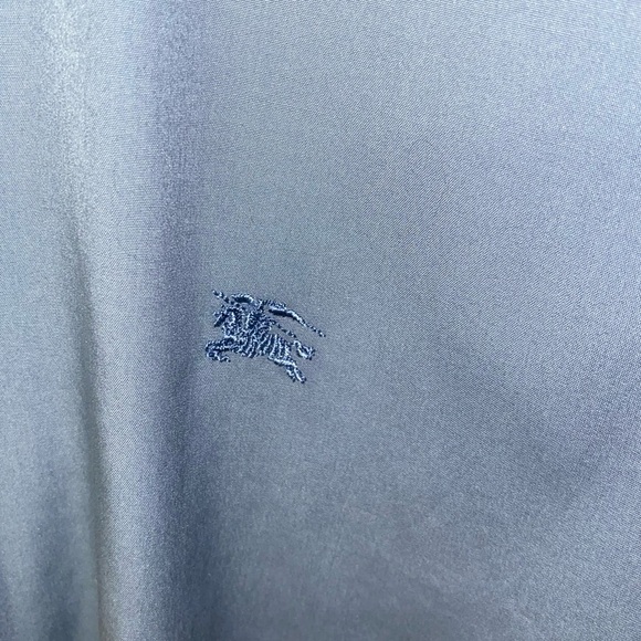 Burberry Men’s Casual Button Down in Aviator Grey with Check Cuff Size:L - Picture 3 of 8